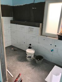 Ceramic tiling bathroom